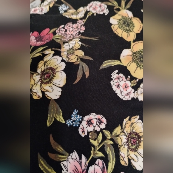 J Jill Floral And Black Dress Size XS - Picture 5 of 7